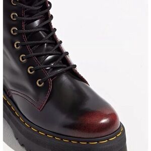 Free People X Dr. Martens - Jadon Lace Up Platform Oxblood